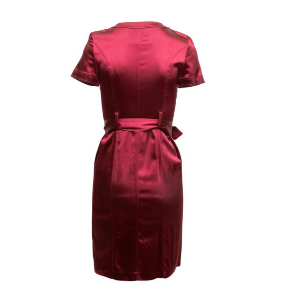 Burberry raspberry Dress with Belt & Pockets-EUC - Picture 5 of 10